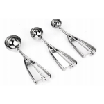 Set 3 clesti cupa pentru inghetata, Gonga®, culoaremodel Argintiu