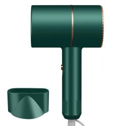 Uscator de par portabil, pentru calatorii, Gonga®, culoaremodel Verde