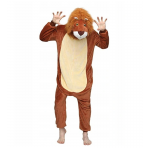 Pijama intreaga pentru adulti, Gonga®, marime L, culoaremodel Maro