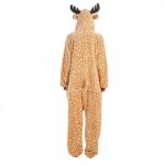 Pijama intreaga pentru adulti, Gonga®, marime M, culoaremodel Galben/Maro