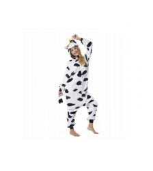 Pijama intreaga pentru adulti, Gonga®, marime L, culoaremodel Alb/Negru
