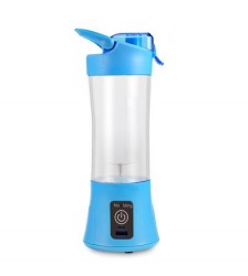 Mini blender Juice Qllipin, portabil, 380ml, Gonga®, culoaremodel Albastru