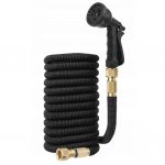 Furtun de gradina extensibil cu pistol de stropit 8in1, negru, Gonga®, marime 30 m