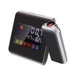 Ceas digital cu LED si proiectie, Gonga®, culoaremodel Negru