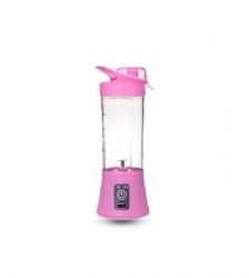 Mini blender Juice Qllipin, portabil, 380ml, Gonga®, culoaremodel Roz