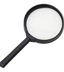 Lupa plastic manuala, 90mm, Gonga®, culoaremodel Negru