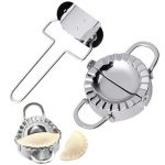 Set forma si cutit pentru aluat ravioli, inox, Gonga®, culoaremodel Argintiu