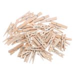 Set mini clesti din lemn, Gonga®, culoaremodel Bej, marime 20 bucati