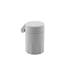 Organizator pentru pastile 5 in 1, cu taietor si tocator, Gonga®, culoaremodel Gri