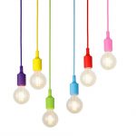 Lustra Cu 6 Pendule E27, Model Spider, Multicolor, Gonga®, culoaremodel Multicolor