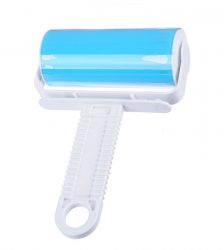 Perie tip rola cu gel pentru curatat haine, Gonga®, culoaremodel Albastru
