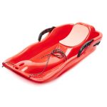 Sanie tip Bob, cu frana, 87x32, Gonga®, culoaremodel Rosu