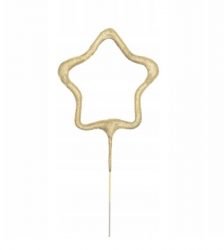 Artificie de mana scanteietoare in forma de stea, Gonga®, culoaremodel Auriu
