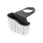 Suport pentru burete de vase bucatarie pentru chiuveta, curea reglabila din silicon, Gonga®, culoaremodel Gri