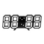 Ceas digital de birou, modern, Gonga®, culoaremodel Negru