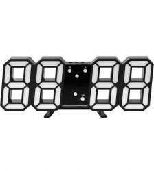Ceas digital de birou, modern, Gonga®, culoaremodel Negru