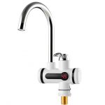 Robinet instant apa calda cu afisaj digital, 3000 W, model LZ401-U, culoaremodel Alb