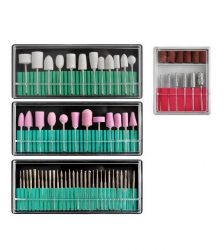 Set diverse capete freza diamantata pentru pila electrica, universale, 160 bucati, culoaremodel Multicolor