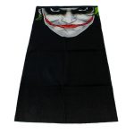 Masca bandana Joker, din neopren, fata trista, culoaremodel Negru