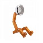 Lampă led, din lemn, reglabilă, cu cap in forma de proiector, Gonga®, culoaremodel Crem