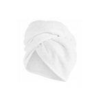 Prosop din microfibra tip turban, 64x23 cm, Gonga®, culoaremodel Alb
