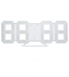 Ceas digital de birou, modern, Gonga®, culoaremodel Alb