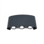 Lampă de exterior pentru fatada, negru, 6W, Gonga®, culoaremodel Negru