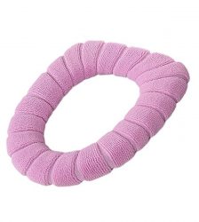 Husa moale pentru vasul de toaleta, Gonga®, culoaremodel Roz