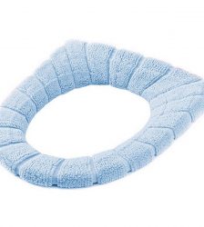 Husa moale pentru vasul de toaleta, Gonga®, culoaremodel Albastru