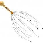 Dispozitiv pentru masaj capilar, 22.5 cm, Gonga®, culoaremodel Argintiu