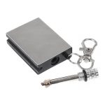 Chibrit reincarcabil pentru aprindere foc, 5x3 cm, Gonga®, culoaremodel Argintiu
