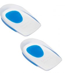Set 2 bucati branturi cu gel pentru calcai, 40-46, Gonga®, culoaremodel Alb/Albastru