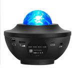 Proiector LED cu stele și galaxii, 21 de moduri de operare, Bluetooth si difuzor incorporat si telecomanda, Gonga®, culoaremodel Negru