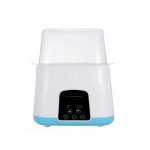Incalzitor dublu de biberoane, sterilizator multifunctional pentru sticle bebelusi si suzete, cu display LED, Gonga®, culoaremodel Alb