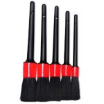 Set 5 perii pentru curatare interior masina, Gonga®, culoaremodel Negru