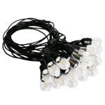 Girlanda pentru gradina, 20 de becuri, 10 m, 24 V, Gonga®, culoaremodel Alb