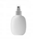 Recipient cosmetic cu pulverizator, forma ovala, plastic, Gonga®, culoaremodel Alb, marime 100 ml