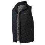 Vesta incalzita electric, cu port usb, Gonga®, culoaremodel Negru, marime L