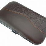 Set pentru manichiura si pedichiura, 7 piese, portabil, Gonga®, culoaremodel Maro