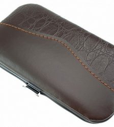 Set pentru manichiura si pedichiura, 7 piese, portabil, Gonga®, culoaremodel Maro
