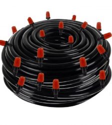 Aspersor de terasa tip perdea apa, 20 m, 20 de duze, conexiune directa la furtun sau robinet, Gonga®, culoaremodel Negru