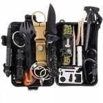 Kit de supravietuire cu elemente esentiale, Gonga®, culoaremodel Negru, marime 32 elemente