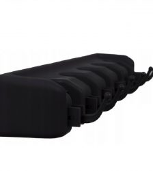 Suport pentru unelte de curatenie sau de gradina, 5 locuri, Gonga®, culoaremodel Negru