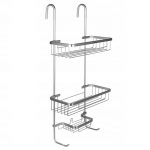 Etajera de baie cu 3 sertare, 63 x 14 x 28.5 cm, Gonga®, culoaremodel Argintiu