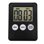 Cronometru electronic de bucatarie cu magnet, display LCD, Gonga®, culoaremodel Negru