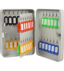 Cutie organizatoare pentru 48 de chei, 28x18x7.5 cm, Gonga®, culoaremodel Argintiu