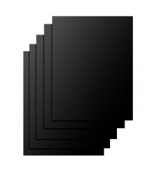 Set folie antiaderenta din teflon pentru gratar, Gonga®, culoaremodel Negru, marime 5 bucati