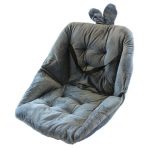 Perna adanca pentru scaun, cu spatar si laterale late, 45x45 cm, Gonga®, culoaremodel Gri