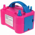 Pompa electrica pentru umflat baloane, Gonga®, culoaremodel Roz