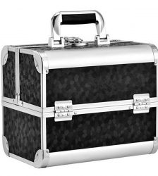 Geanta pentru depozitare cosmetice, 30.5 x 20.5 x 25 cm, Gonga®, culoaremodel Negru